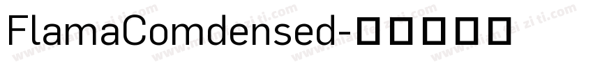 FlamaComdensed字体转换