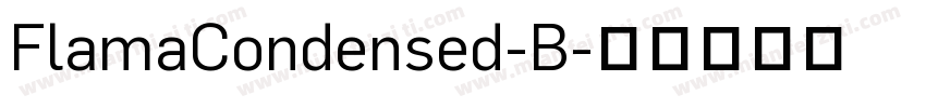 FlamaCondensed-B字体转换