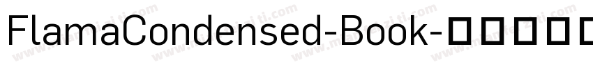 FlamaCondensed-Book字体转换