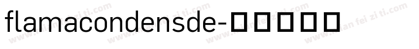 flamacondensde字体转换