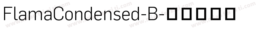FlamaCondensed-B字体转换