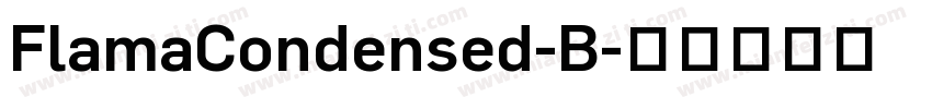 FlamaCondensed-B字体转换