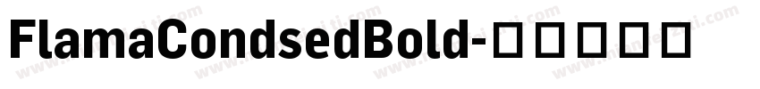 FlamaCondsedBold字体转换
