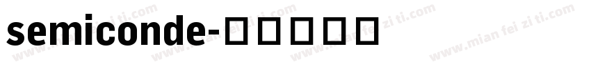 semiconde字体转换