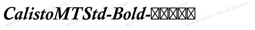 CalistoMTStd-Bold字体转换