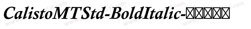CalistoMTStd-BoldItalic字体转换