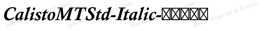 CalistoMTStd-Italic字体转换