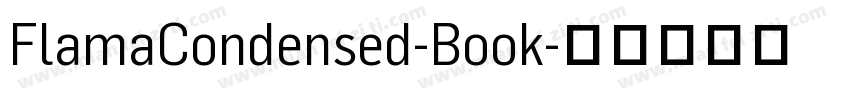 FlamaCondensed-Book字体转换