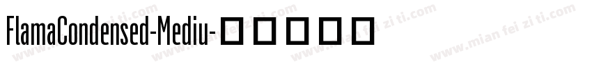 FlamaCondensed-Mediu字体转换