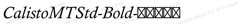 CalistoMTStd-Bold字体转换