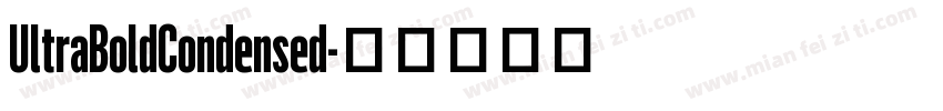 UltraBoldCondensed字体转换