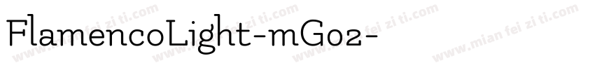 FlamencoLight-mG02字体转换