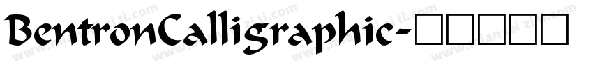 BentronCalligraphic字体转换
