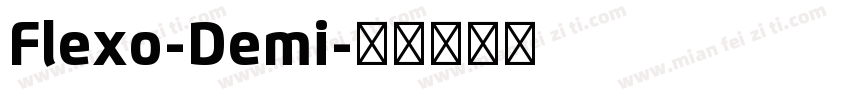 Flexo-Demi字体转换