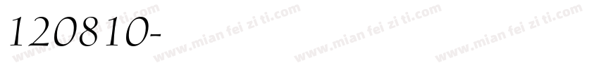 120810字体转换