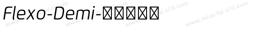 Flexo-Demi字体转换