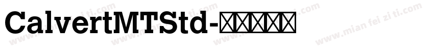CalvertMTStd字体转换