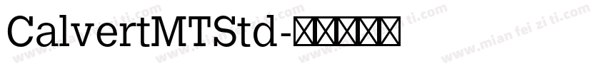 CalvertMTStd字体转换