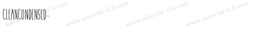 CleanCondensed字体转换