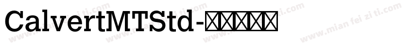 CalvertMTStd字体转换