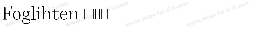 Foglihten字体转换