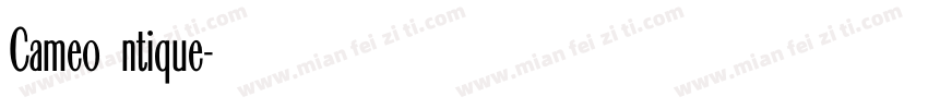 CameoAntique字体转换