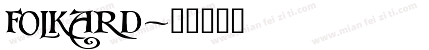 FOLKARD字体转换