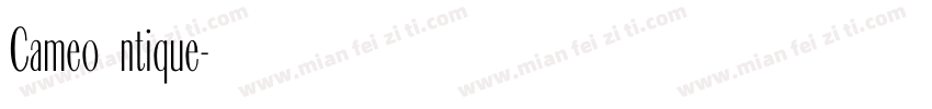 CameoAntique字体转换
