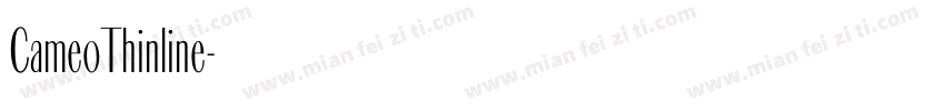 CameoThinline字体转换