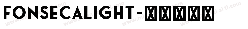 FonsecaLight字体转换