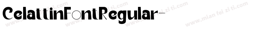CelattinFontRegular字体转换