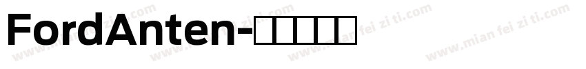 FordAnten字体转换