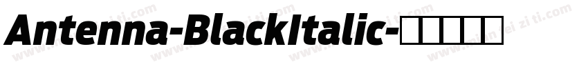 Antenna-BlackItalic字体转换