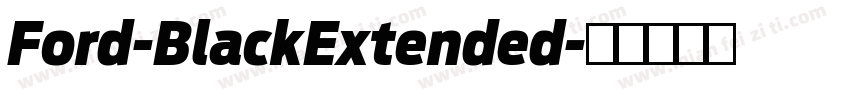 Ford-BlackExtended字体转换