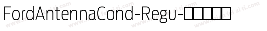 FordAntennaCond-Regu字体转换