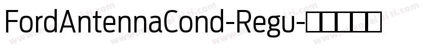 FordAntennaCond-Regu字体转换