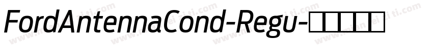 FordAntennaCond-Regu字体转换