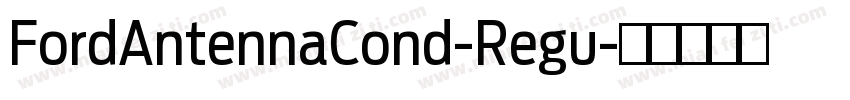 FordAntennaCond-Regu字体转换