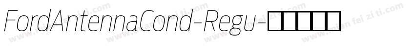 FordAntennaCond-Regu字体转换