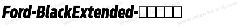 Ford-BlackExtended字体转换