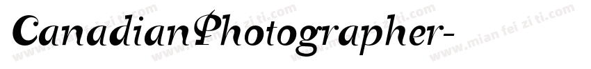 CanadianPhotographer字体转换