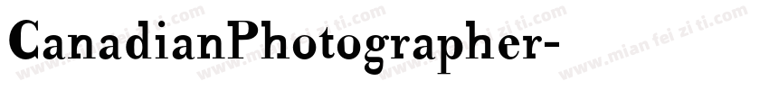 CanadianPhotographer字体转换