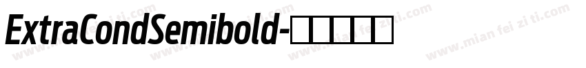 ExtraCondSemibold字体转换
