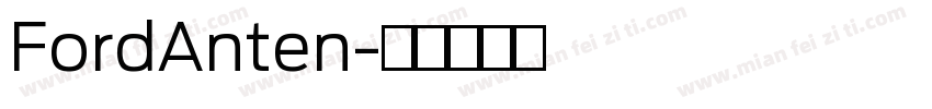 FordAnten字体转换