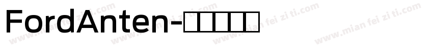 FordAnten字体转换
