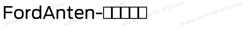 FordAnten字体转换