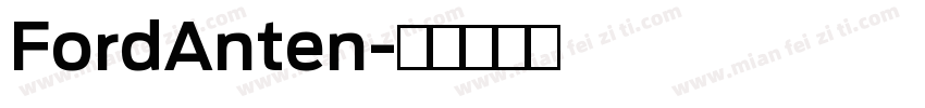 FordAnten字体转换