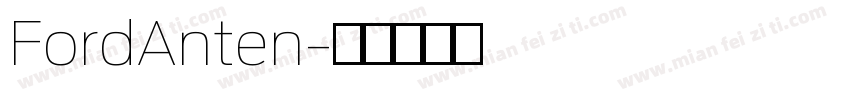 FordAnten字体转换