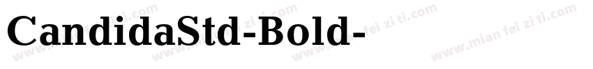 CandidaStd-Bold字体转换