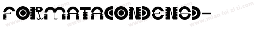 formatacondensd字体转换